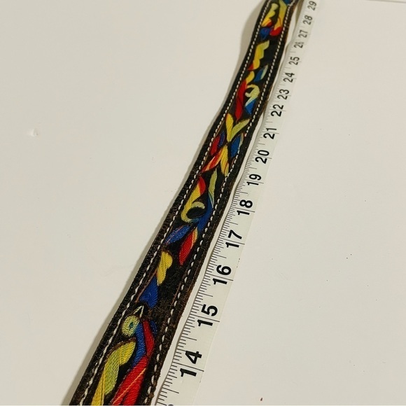 Gorgeous Unisex Belt -- Embroidered Colorful Rainbow Yard - Picture 9 of 9